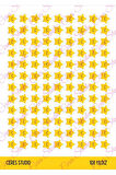 Öğretmenler Için Yıldız Etiketi Star Sticker 1 Sayfa 108 Adet 1,2cm Ebat
