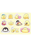 Chicky Sticker Etiket 3 Sayfa 31 Adet Etiket - Sarı Civciv