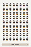 Penguen Pingu Sticker Etiket 3 Sayfa 216 Adet Etiket - Penguen Penguin