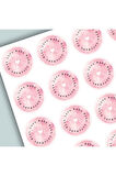 Thank You Sticker Teşekkürler Etiketi Kargo Ambalaj Paketleme 3,5 cm 105 Adet Kuşe Yapışkanlı Parlak