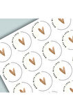 Thank You Sticker Teşekkürler Etiketi Kargo Ambalaj Paketleme 3,5 cm 105 Adet Kuşe Yapışkanlı Parlak