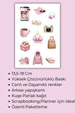 4 Lü Pink Girls Sticker Set Sevimli Pempe Temalı Sticker Set Sticker Set's