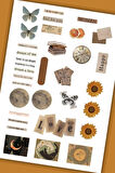 Vintage Planlayıcı Sticker Planner Ajanda Bullet Journal İçin Uygun