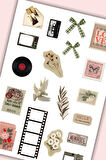 Vintage Sticker Planner Ajanda Bullet Journal Için Uygun