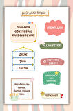 Dini Motivasyon Sözleri Sticker - Ramazan İslami Ajanda Telefon Laptop Bullet Journal için Etiket