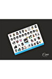 Badzt Maru Sanrio Hello Kitty Sticker Etiket 1 Sayfa 42 Adet Etiket