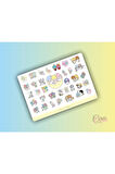 Little Twin Stars Sanrio Hello Kitty Sticker Etiket 1 Sayfa 35 Adet Etiket