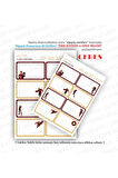 Iron Man Avengers Okul Etiketi 16 Adet 40x65mm Etiket