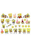 Sponge Bob Sünger Bob Sticker Etiket 2 Sayfa 36 Adet Etiket