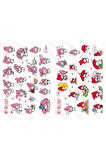 Sanrio Sticker Set Hello Kitty Kuromi 15 Syf 350 Ad. Planlayıcı Bullet Journal Telefon Vb. Etiket