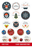 Yılbaşı Sticker Seti Merry Christmas Noel Winter 2 Sayfa 38 Adet Etiket