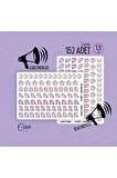 Sevimli Unicorn Sticker Etiket Seti - Laptop Telefon Defter Journal Etiketi