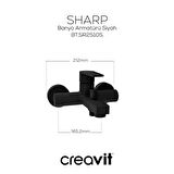 Creavit Sharp Banyo Armatürü - Siyah