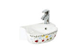 Creavit Çocuk Lavabo Beyaz Dekorlu 38cm