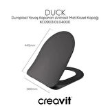 Creavit Duck Duroplast Yavaş Kapanan Klozet Kapağı Anstrasit Mat