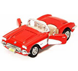 Vardem Koleksiyon 1 / 24  1959 Chevrolet Corvette Kırmızı Model Metal Araba