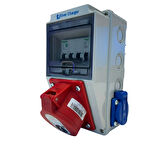 Ever Charger Tekli Montajlı Kombinasyon Kutusu 5X32A ve 1X16A Priz ve Sigortaları Içerisinde