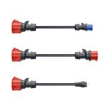 GO-E CHARGER 22 kW ARAÇ ŞARJ ADAPTÖRÜ GEMİNİ FLEX 3'LÜ SET ( 32 A CEE KIRMIZI FİŞLİ EV +16A CEE MAVİ+16A CEE KIRMIZI FİŞLİ ) CH-04-07