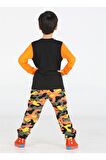 Gamer Erkek Çocuk Kamuflaj Pantolon + T-shirt Takım