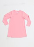 Muzip Zürafa Kız Çocuk Pembe Elbise