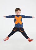 Casa Yaprak Desenli Baggy Pantolon + T-shirt Takım