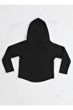 Ninja Casa Baskılı Siyah Unisex Sweatshirt