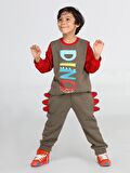 Dino Renkli Erkek Çocuk Eşofman Takım