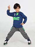Hello Timsah Tırtırlı Baggy Pantolon + T-shirt Takım