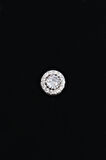 10mm Circle Cut Paved Diamond Küpe