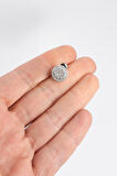10mm Circle Cut Diamond Küpe