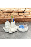 Şık Tasarımlı Beton Banyo Seti - 5 Parça