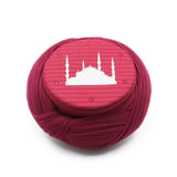 Cami Sarığı – Bordo Kumaş – Bordo Takke – Çapraz Sarım – Cami Nakışlı – 7 Metre