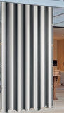 GENCER Home Balkon Perdesi Metal Kuş Gözü Ölçü Seçenekli Gri Beyaz