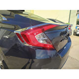 Karva Honda Civic Fc5 Arka Stop Kaplama 4 Parça Nikelaj 2016-2020