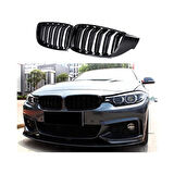 Leonpart Bmw F32 F33 F36 Ön Böbrek Panjur Piano Black Çift Tırnak