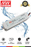 Meanwell LPV-100-12| 12V 8.5A 102W IP67 LED Sürücü Güç Kaynağı Transformatörü LED Trafo