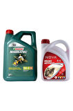 Magnatec 10w-40 A3/b4 Motor Yağı 4 L + Kırmızı Antifriz 3 L + Cam Suyu 80 Ml