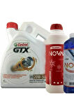 Gtx 20w-50 Sentetik Motor Yağı 4 L + Antifriz 1500 Ml + Cam Suyu 1 L