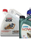 Gtx 20w-50 Sentetik Motor Yağı 4 L + Antifriz 3 L + Cam Suyu 1 L