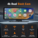 Çeşithane 10.26” 4K CarPlay & Android Auto Araç DVR – 2160P Ultra HD, 360° Döner Kamera, 5G WiFi, GPS Navigasyon