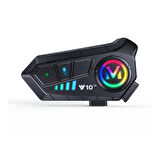 Çeşithane Y10 2X Motosiklet Kask Kulaklığı – 300M Interkom, Su Geçirmez Bluetooth Kulaklık, AI Sesli Asistan Destekli, Çiftli Interkom Seti