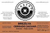Castro Brezilya Cerrado Jaguar Kahve 1000 Gr. (4x250Gr) (Çekirdek)