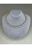 Gold choker kolye