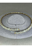Gold choker kolye