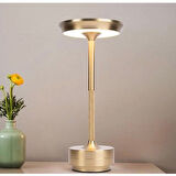 CT-8438 TORONTO ŞARJLI 3 RENK DOKUNMATİK DİMMERLİ MASA LAMBASI GOLD