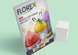 Florex 60 Litre Büzgülü Çilek Kokulu Kırmızı Çöp Torbası Poşeti / 65 x 70 Cm. - 10 Adetlik 1 Rulo