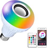 CoolToolls Bluetooth Hoparlör RGB Led Lamba Uzaktan Kumandalı Ampul [Enerji Sınıfı A+]