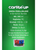 Karton Bardak 200 Adet 8 Oz - 240 ml