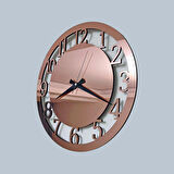Rosegold Aynalı Duvar Saati
