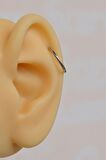 12 mm Düz Çelik Halka Piercing Tragus Helix Kıkırdak Lob Hologram Renk
